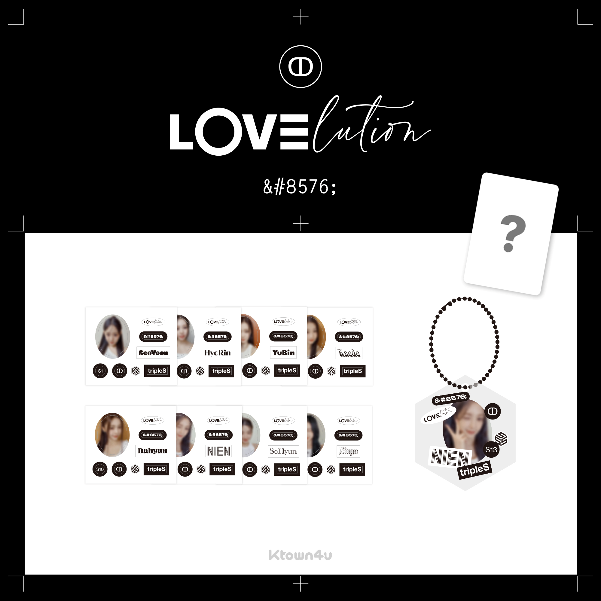 [全款] tripleS - KEYRING DECO SET [LOVElution]_triples散粉联盟