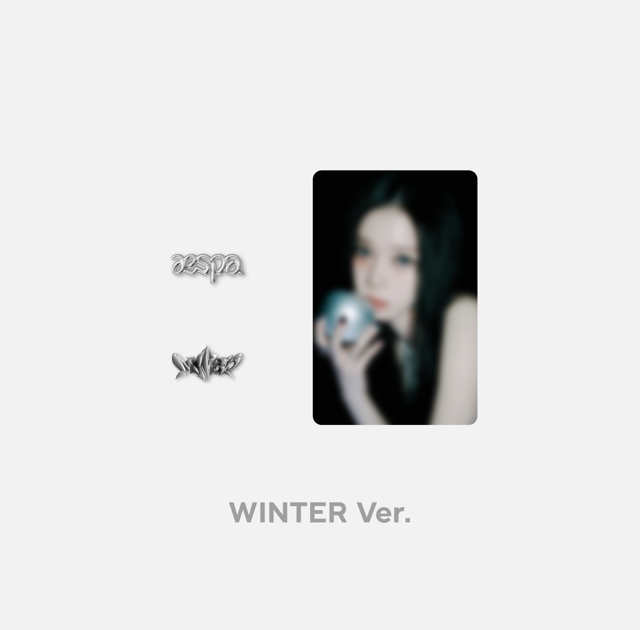 [全款] aespa_WINTER_LOGO  BADGE_MY WORLD_金玟庭_TeamWinter