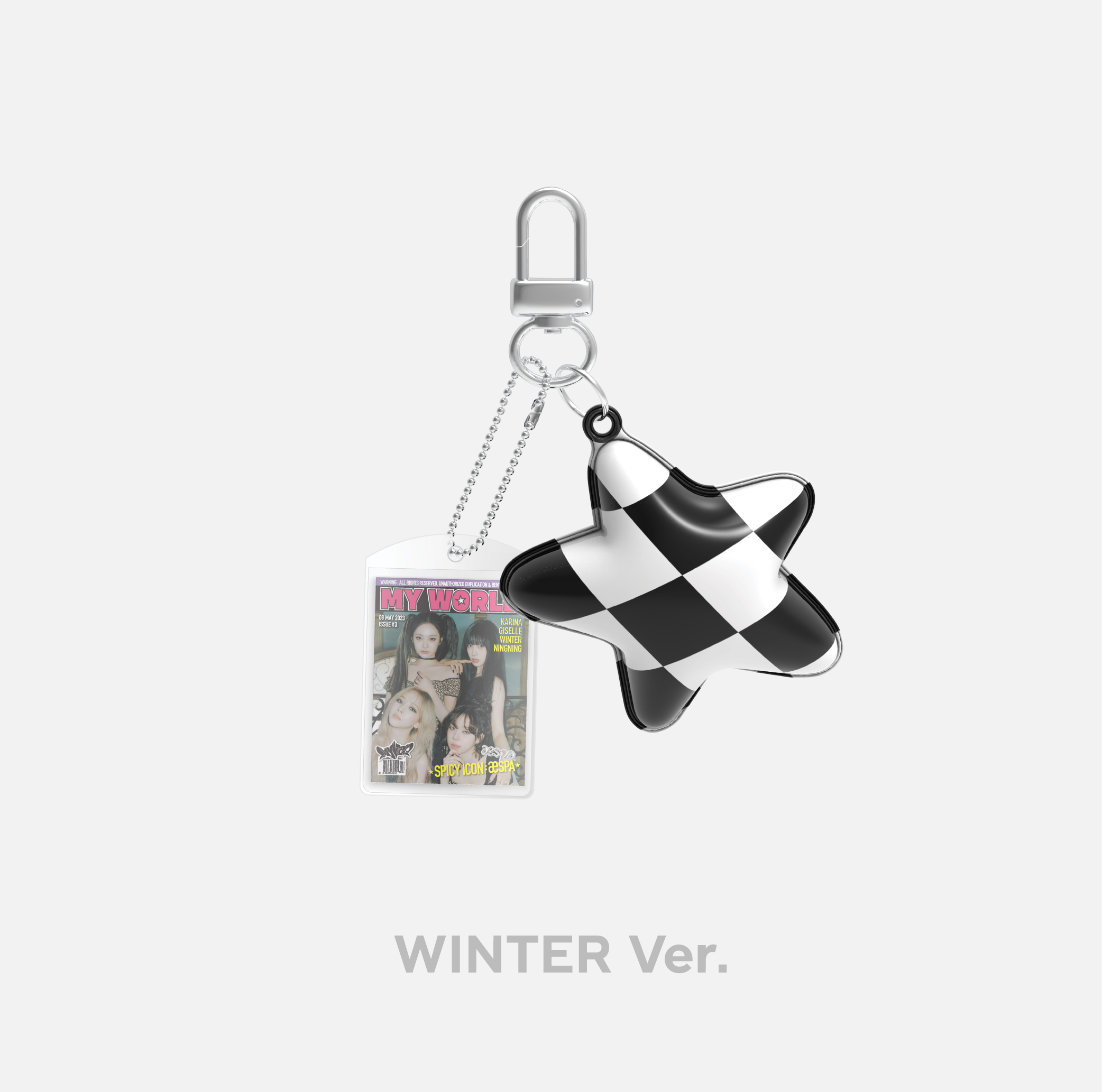 [全款] aespa_WINTER_CUSHION KEY RING_MY WORLD_金玟庭_TeamWinter