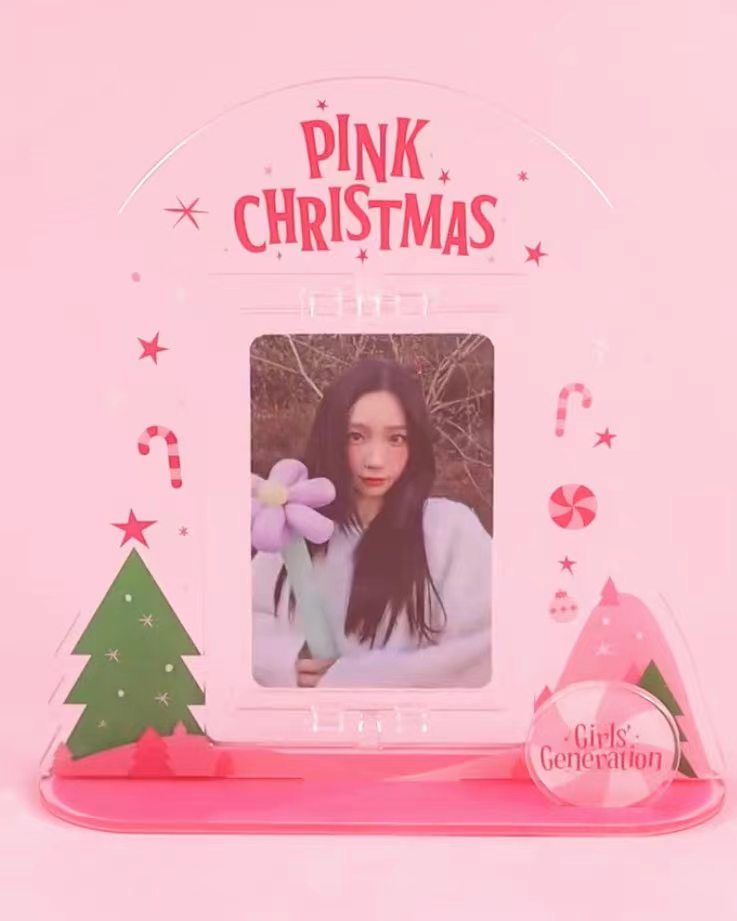 [全款] Girls' Generation - PINK CHRISTMAS ACRYLIC TURNING STAND SET_TAEYEON_金泰妍吧