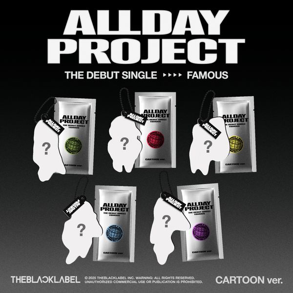 [拆卡专 特典指定YoungSeo] ALLDAY PROJECT - Debut 单曲专辑 'FAMOUS' (CARTOON ver.) (Random Ver.) _李荣书Youngseo_Scintillate