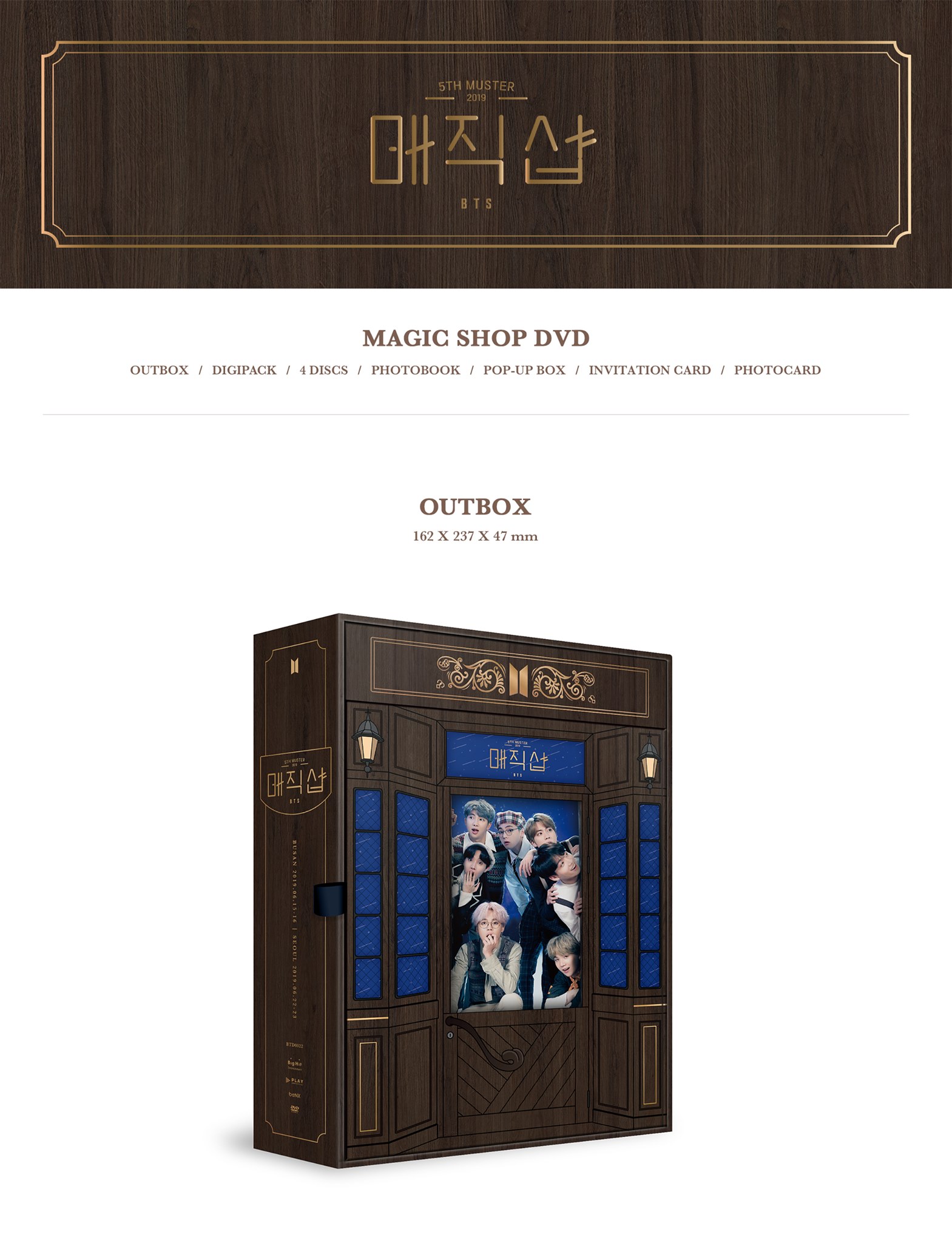 ktown4u.com : [DVD] BTS - BTS 5th MUSTER [MAGIC SHOP] DVD