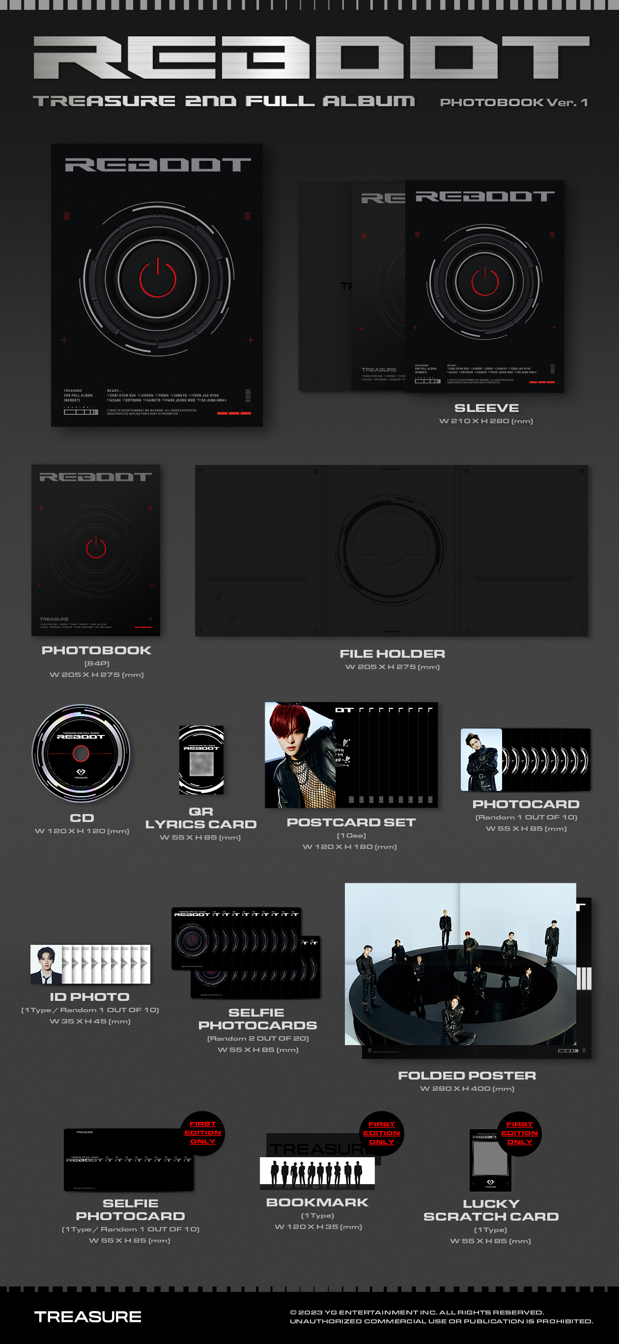 ktown4u.com : [3CD SET] TREASURE - 2ND FULL ALBUM [REBOOT 