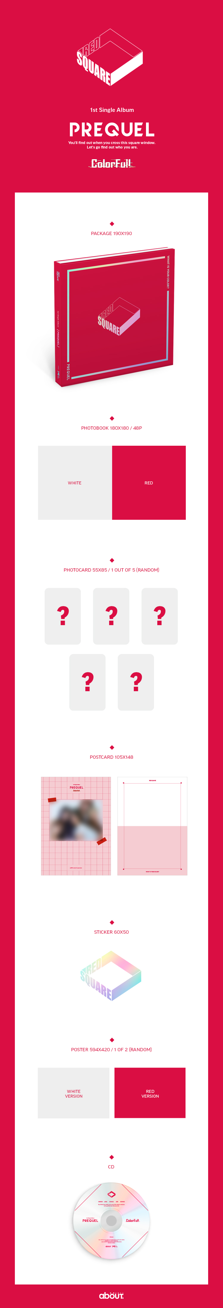 [REDSQUARE] - Mini Album Vol.1 [PREQUEL] REDSQUARE  PREQUEL  ColorFull