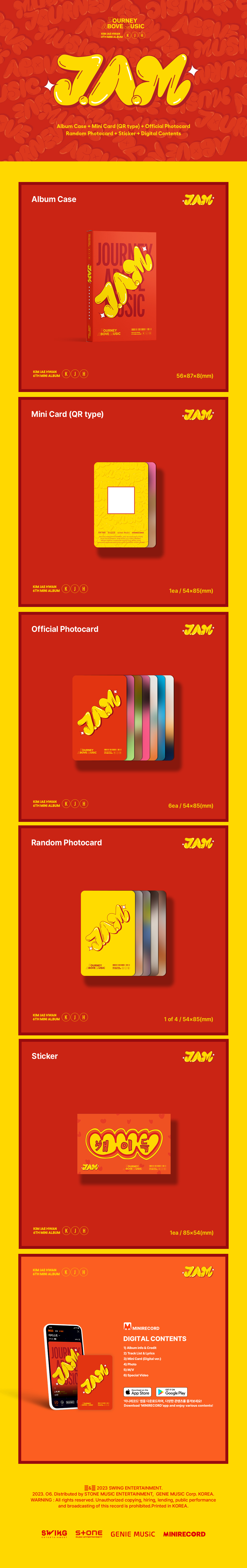 ktown4u.com : KIM JAE HWAN - 6th Mini Album [J.A.M (Journey Above