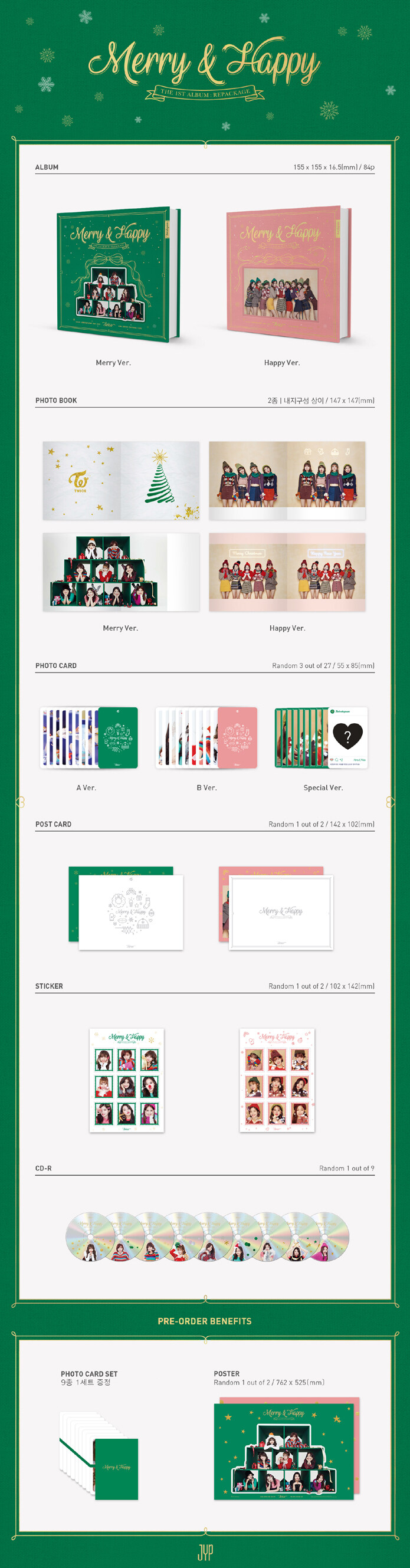 TWICE - The 1st Album Repackage Merry & Happy