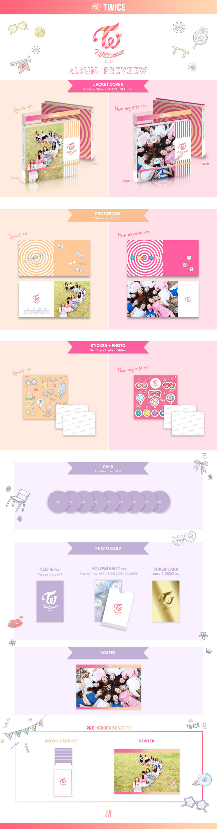 TWICE - The 3rd Mini Album TWICECOASTER : LANE 1 (Random Ver.)