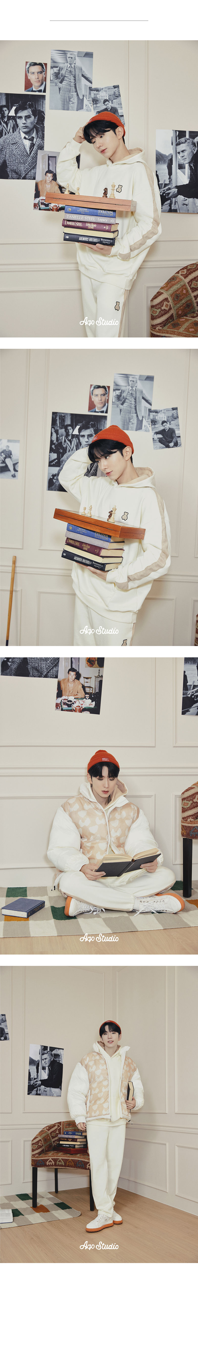 ktown4u.com : (MONSTA X KIHYUN Gift Set) Bear Track Hoodie