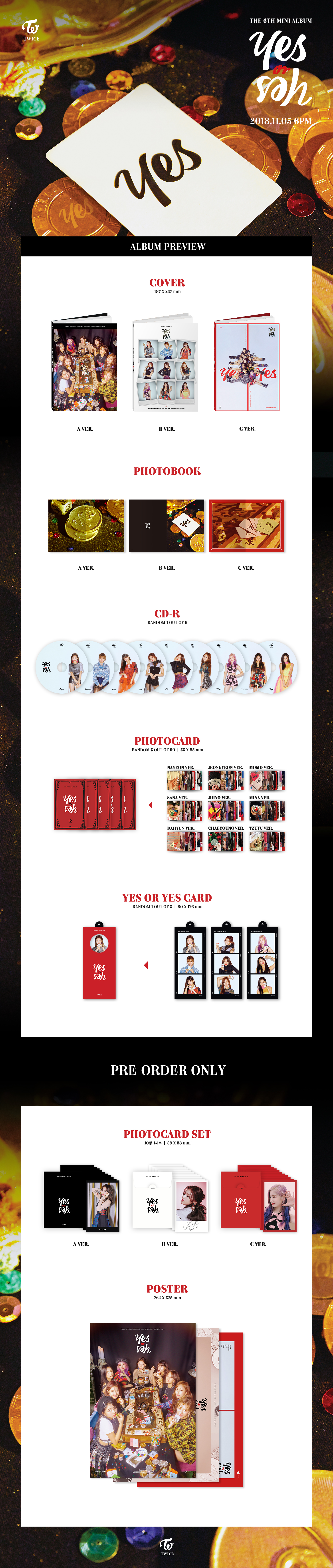 TWICE - yes or yes The 6th Mini Album