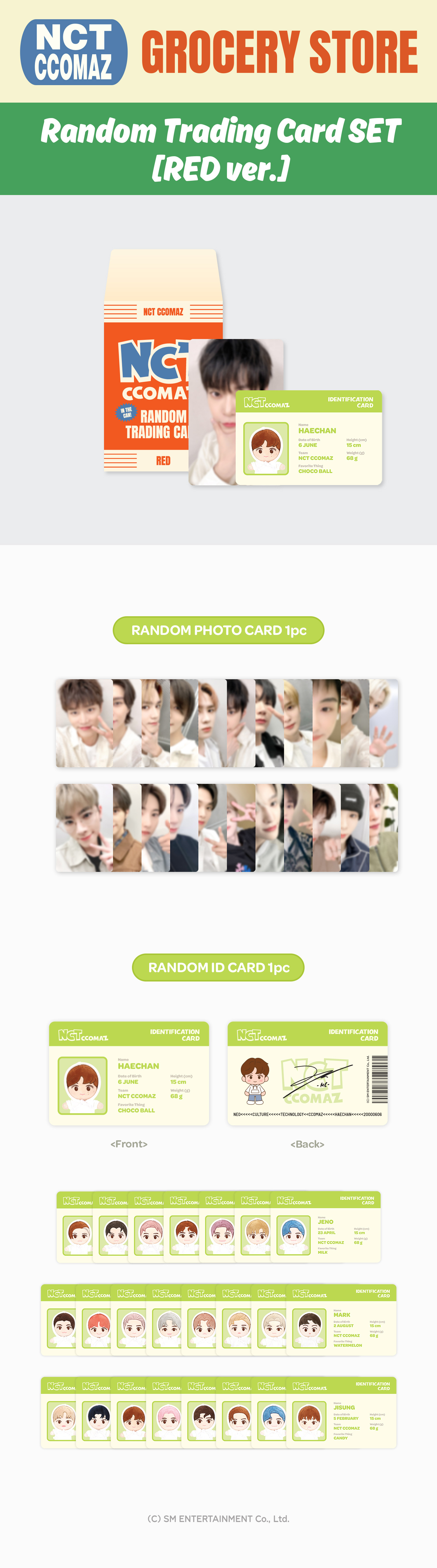 ktown4u.com : NCT - RANDOM TRADING CARD SET [NCT CCOMAZ GROCERY