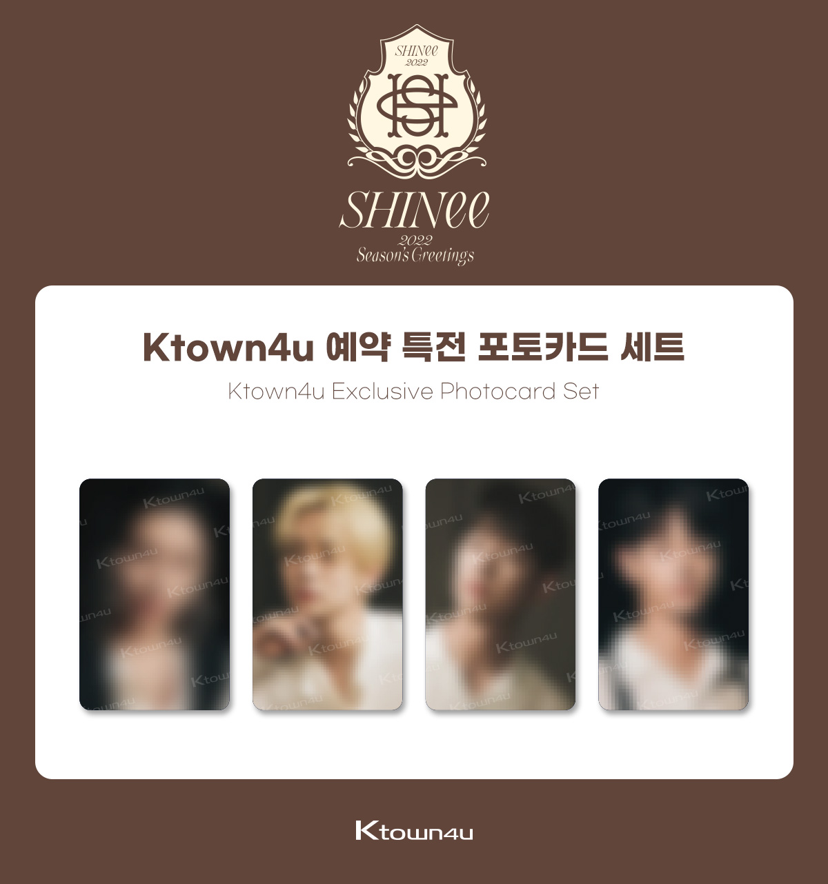 SHINee カードセット ktown4u.com : SHINee - 2022 SEASON'S GREETINGS (Ktown4u exclusive