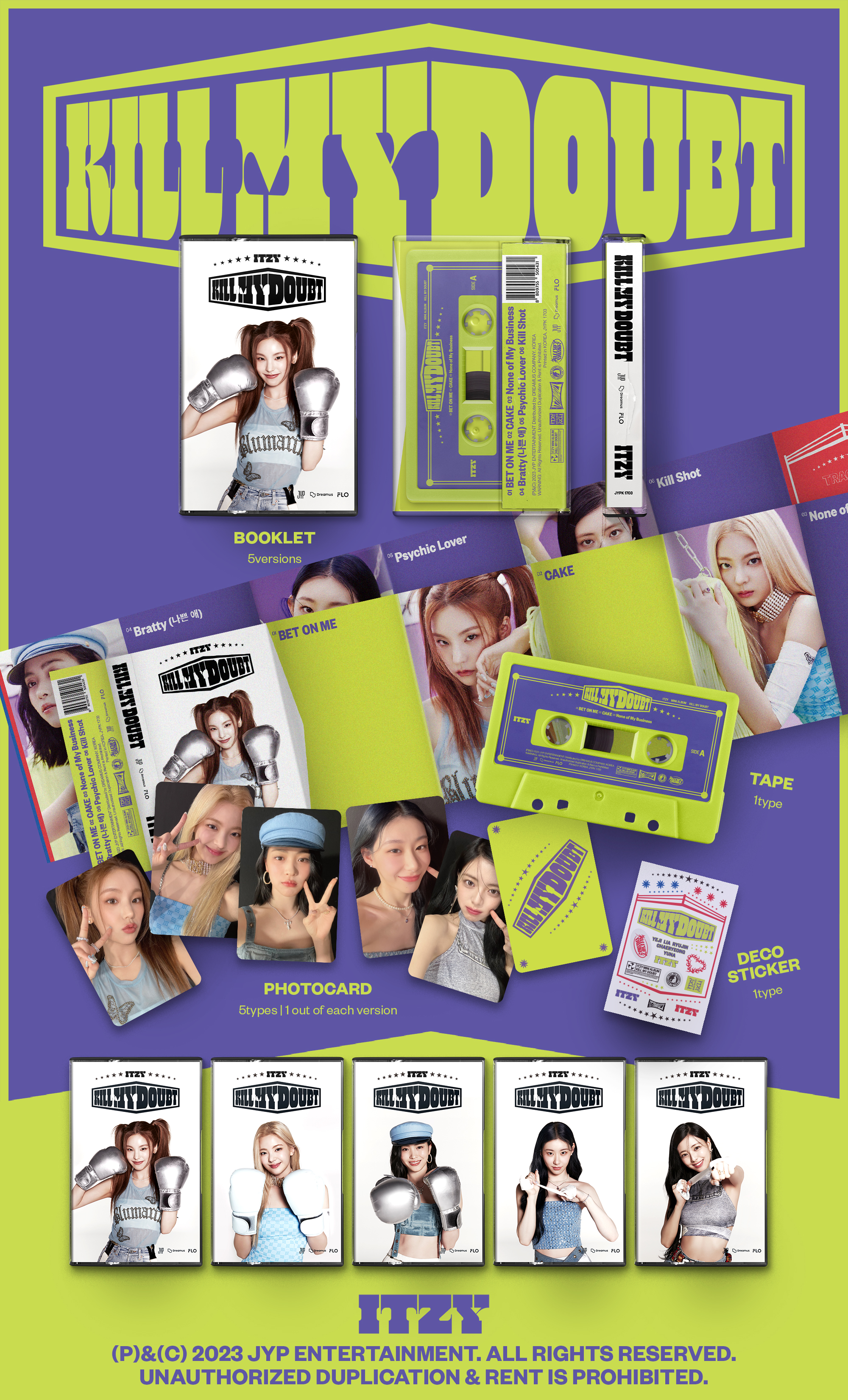 ktown4u.com : ITZY - [KILL MY DOUBT] (CASSETTE) (Random Ver.)