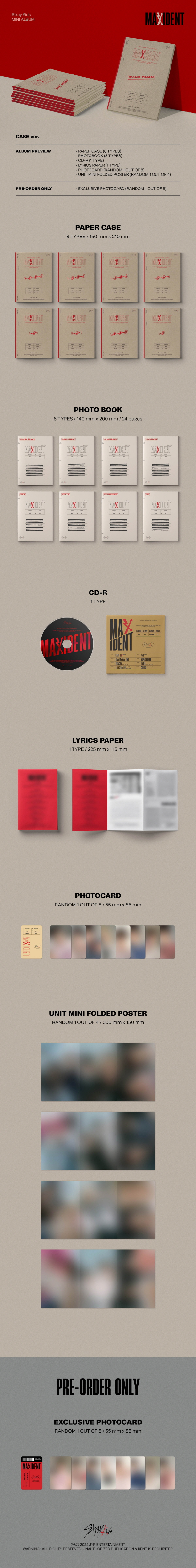 Stray Kids - Mini Album [MAXIDENT] (CASE Ver.)